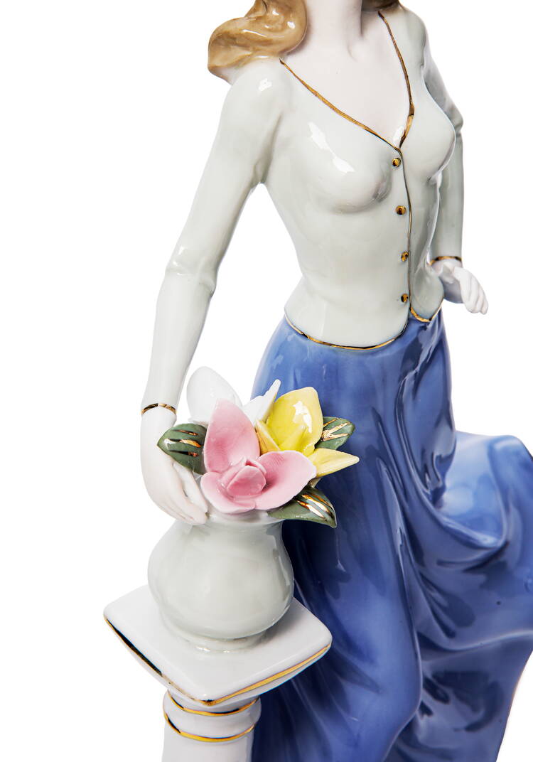 Статуэтка Девушка в голубом шир.  750, рис. 3