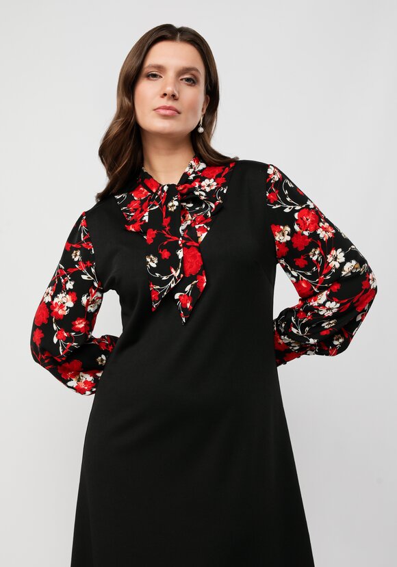 Платье с бантом Барбара шир.  580, рис. 9