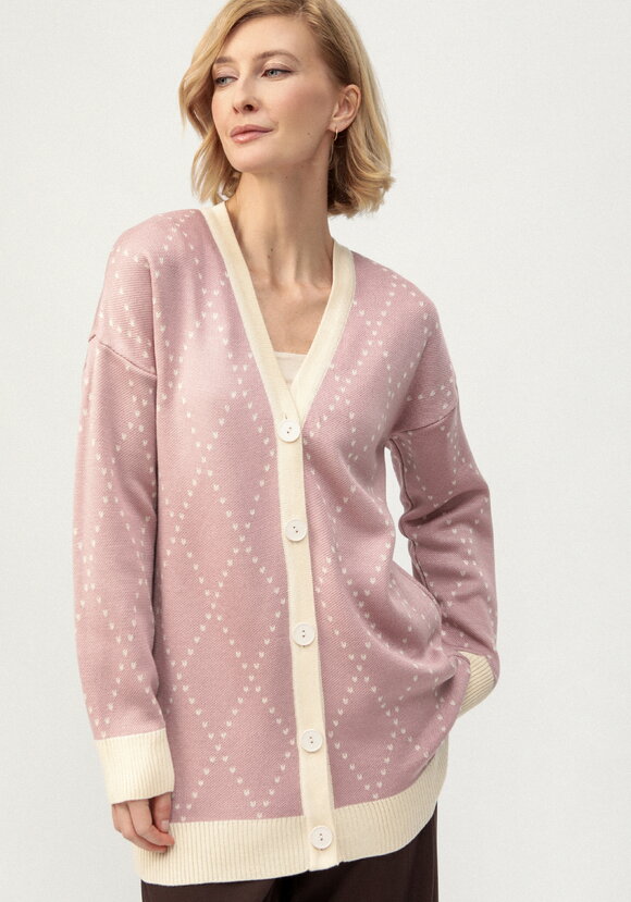 Кардиган с рисунком ромб шир.  580, рис. 9