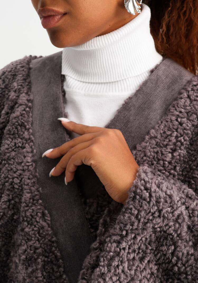 Кардиган из меховой ткани шир.  750, рис. 15