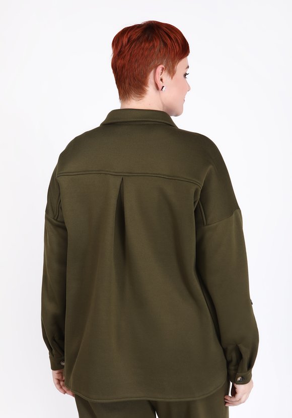 Рубашка удлиненная из футера с начесом шир.  580, рис. 15