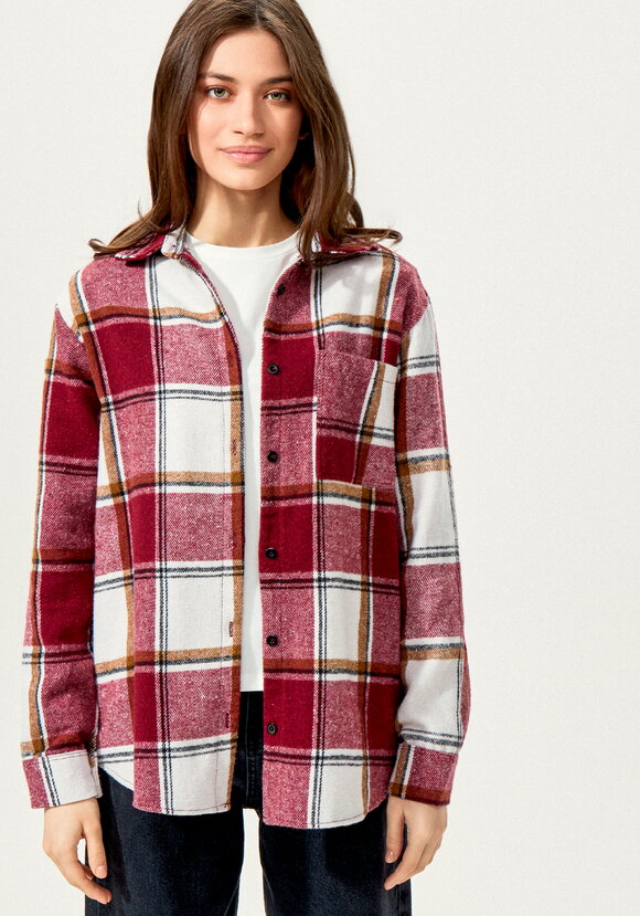 Рубашка в клетку с накладным карманом шир.  580, рис. 13