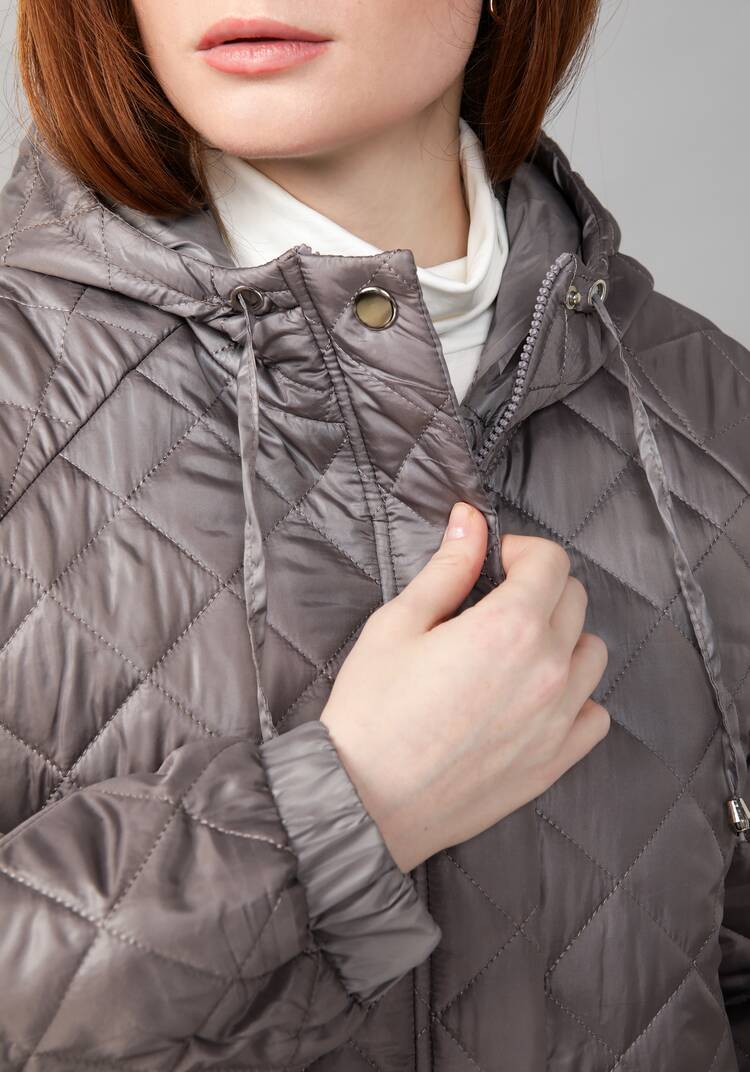 Куртка женская оверсайз с капюшоном шир.  750, рис. 6