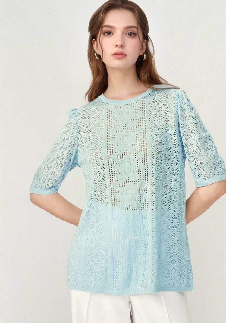 Джемпер с защипами на рукавах шир.  750, рис. 19