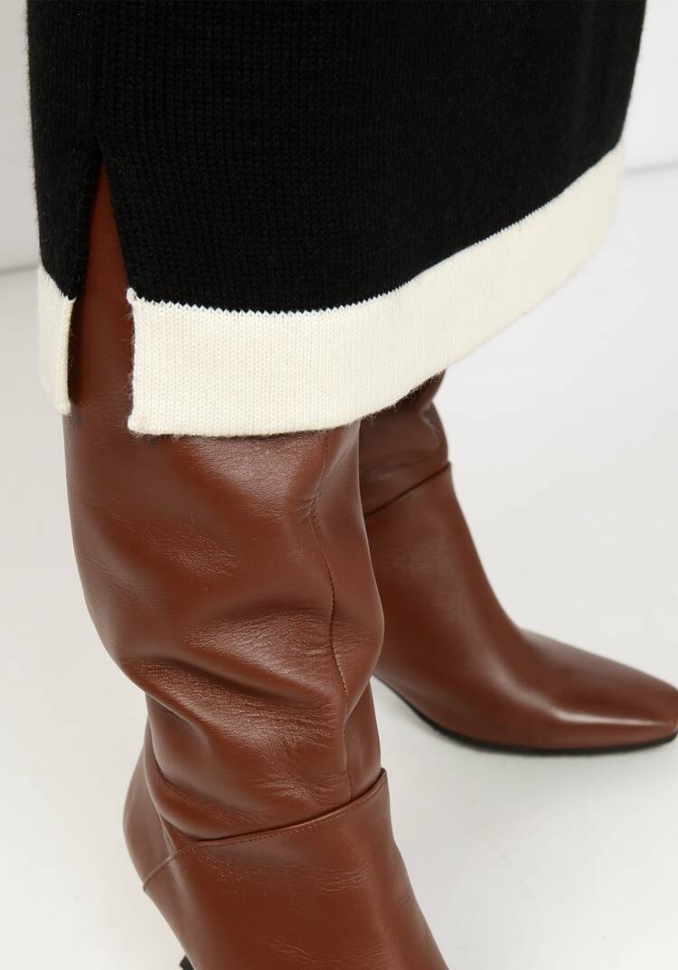 Платье вязаное со скандинавским рисунком шир.  750, рис. 7