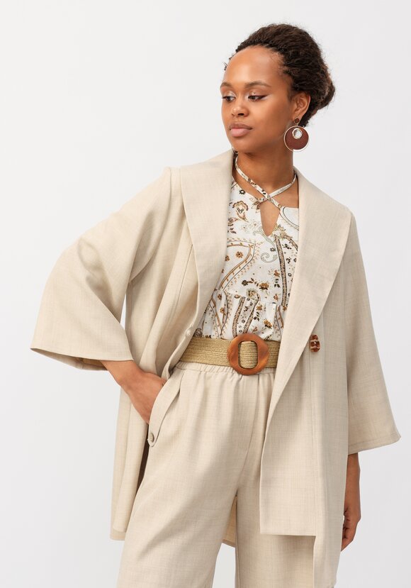 Кардиган с воротником шалька шир.  580, рис. 24