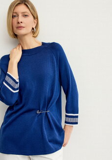 Джемпер с рукавом реглан до локтя