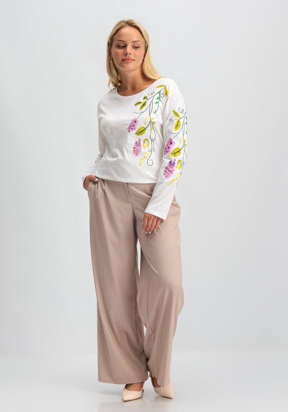 Лонгслив с вышивкой шир.  580, рис. 8