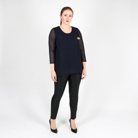 Туника свободного кроя с удлиненной спинкой шир.  580, рис. 8