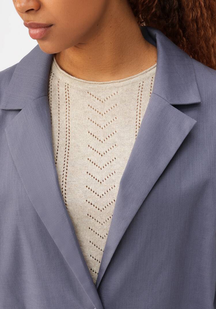 Пиджак изо льна однобортный шир.  750, рис. 20