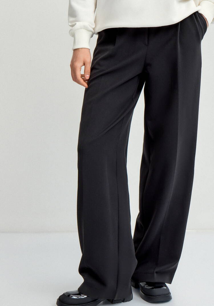 Брюки прямого кроя от бедра шир.  750, рис. 4