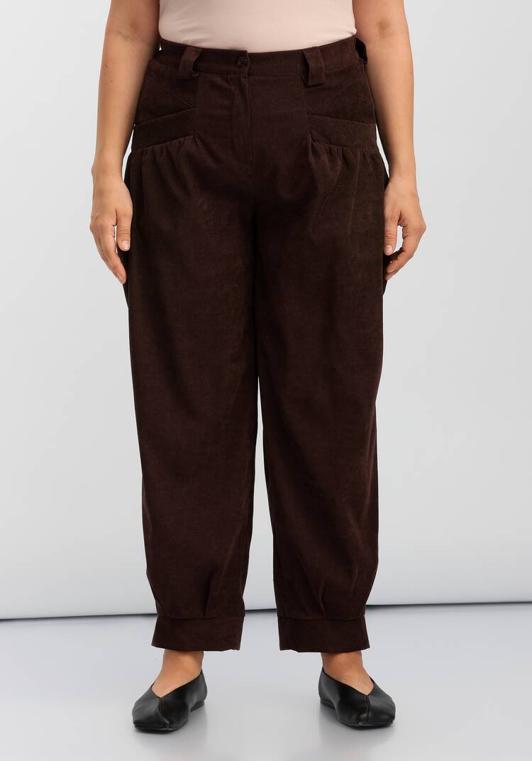 Брюки-бананы с манжетами по низу шир.  750, рис. 4