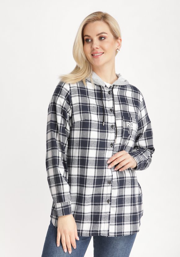 Рубашка в клетку Сюзанна шир.  580, рис. 9