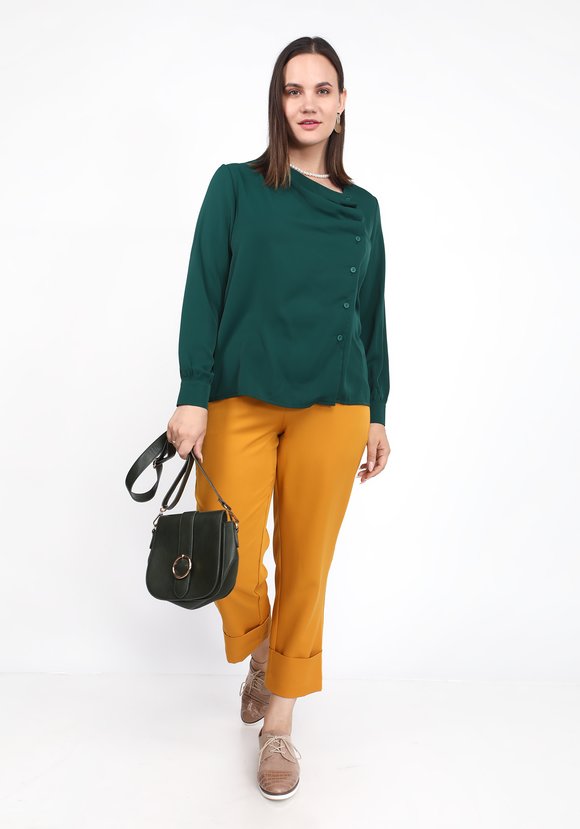 Блуза с драпировкой шир.  580, рис. 1