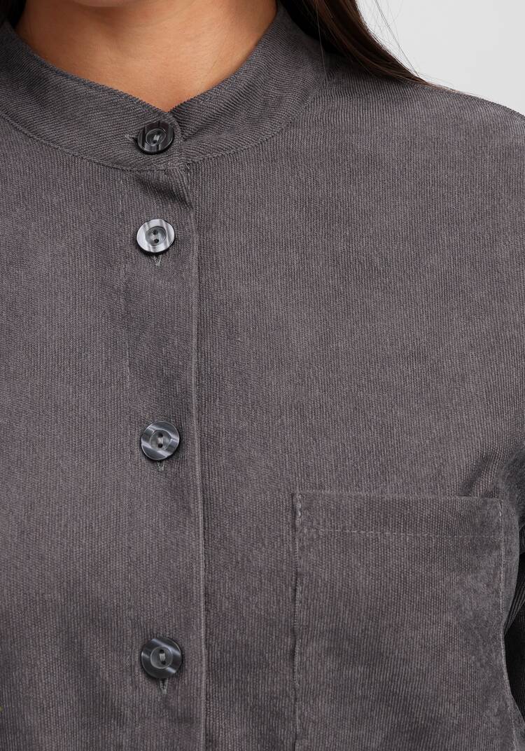 Рубашка оверсайз с воротником-стойкой шир.  750, рис. 21