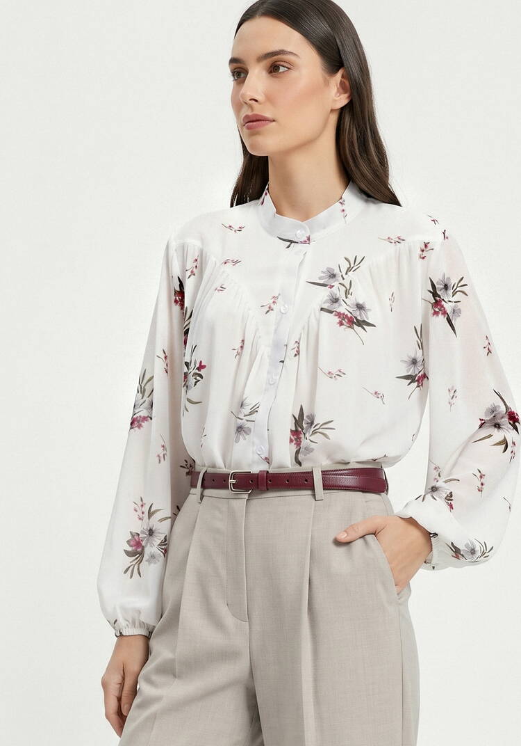 Блуза Роскошь лепестков шир.  750, рис. 1