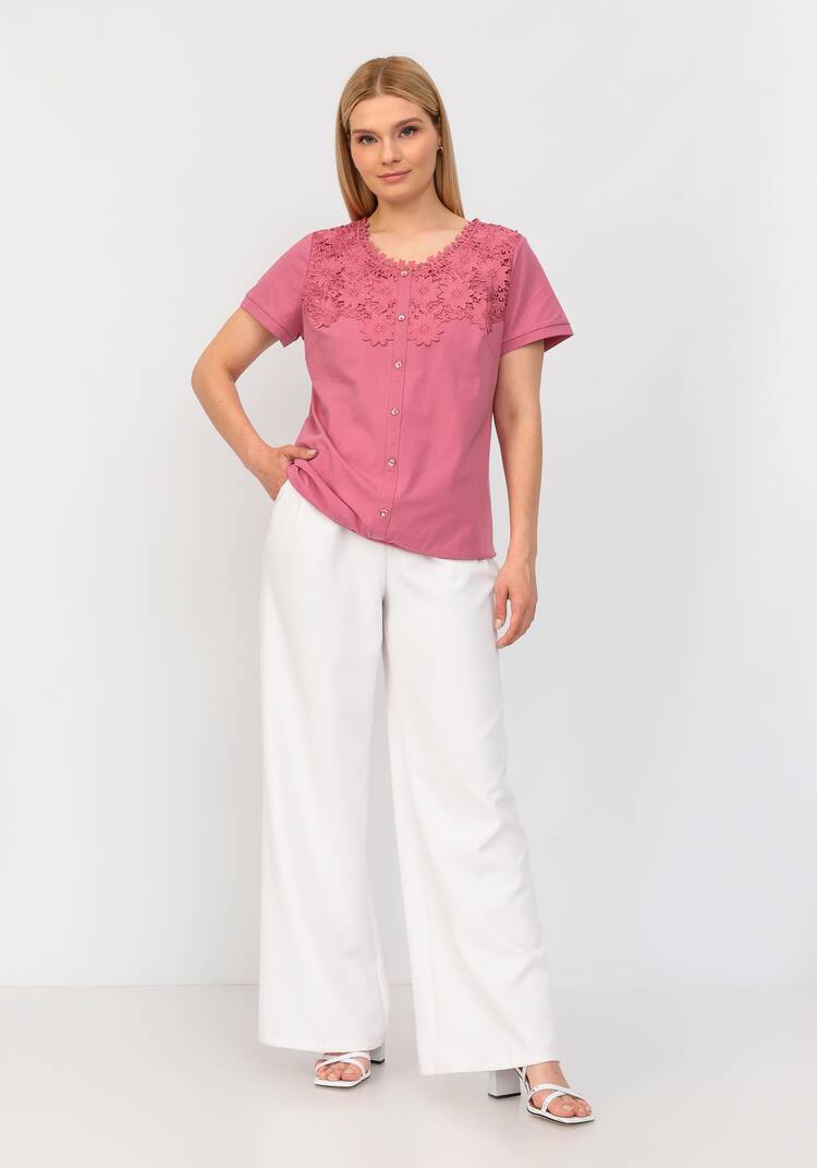 Блуза с кружевом Джульетта шир.  750, рис. 12