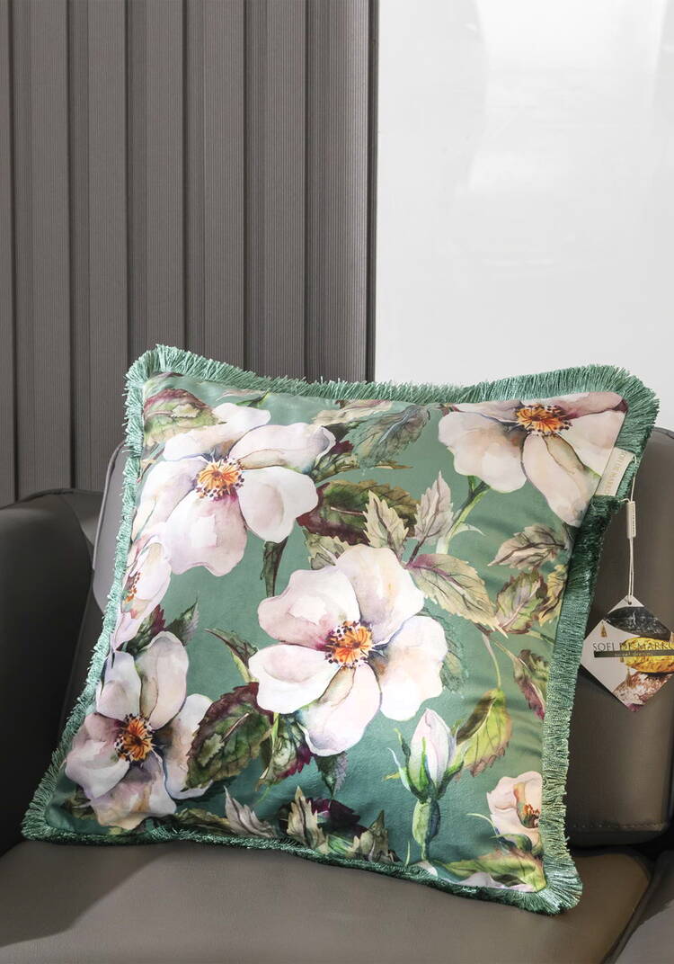 Подушка декоративная с бахромой шир.  750, рис. 19