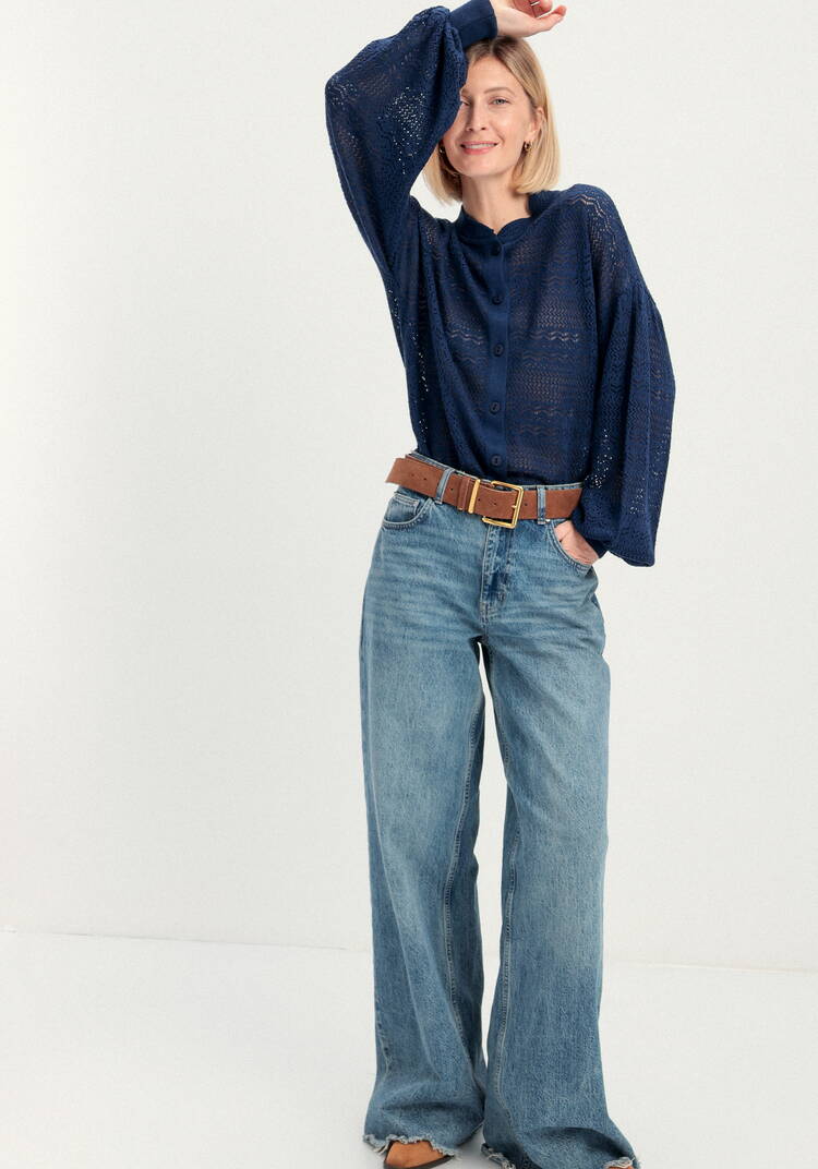 Блуза женская с пышным рукавом шир.  750, рис. 32