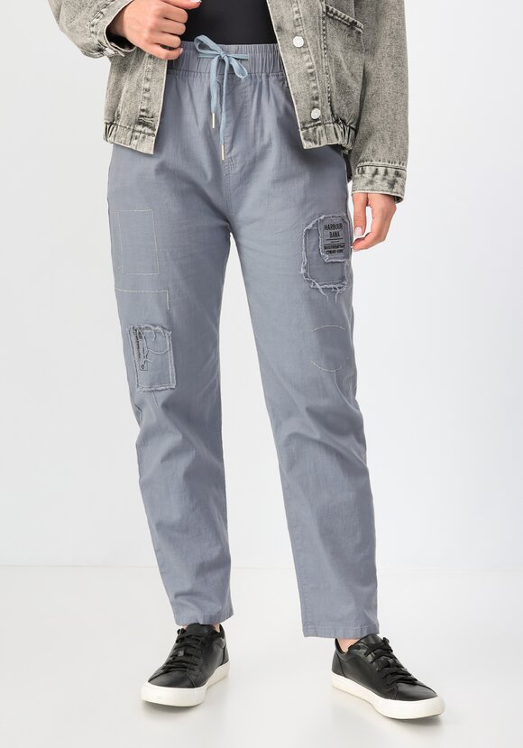 Брюки на резинке с декором шир.  580, рис. 20