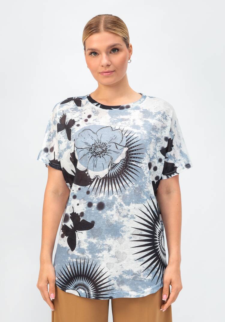 Футболка со стразами Мелисса шир.  750, рис. 4