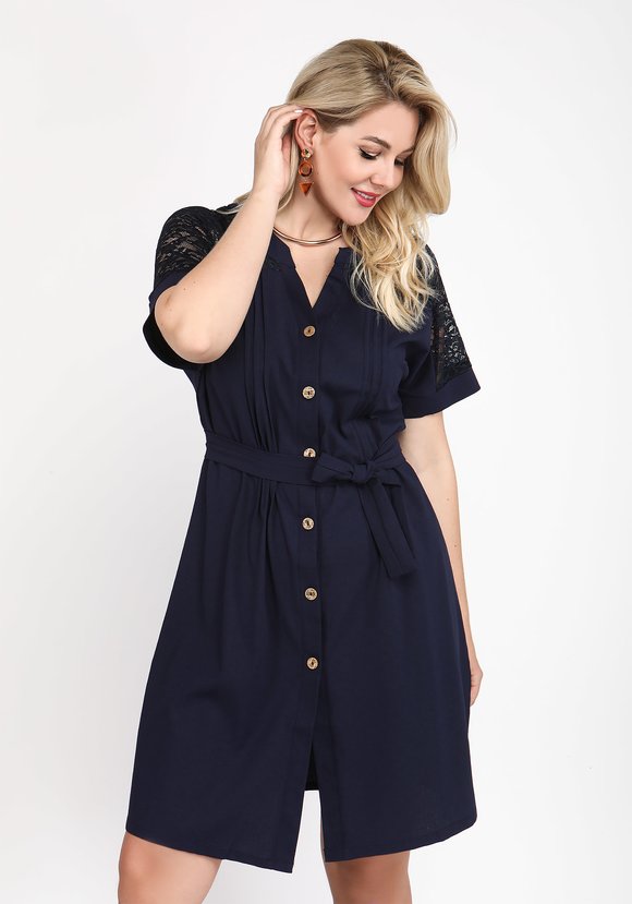 Туника с кружевом шир.  580, рис. 5