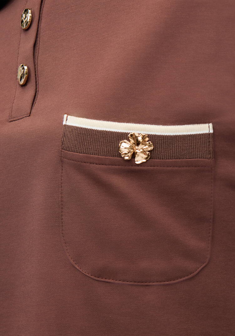 Футболка-поло с нагрудным карманом шир.  750, рис. 6