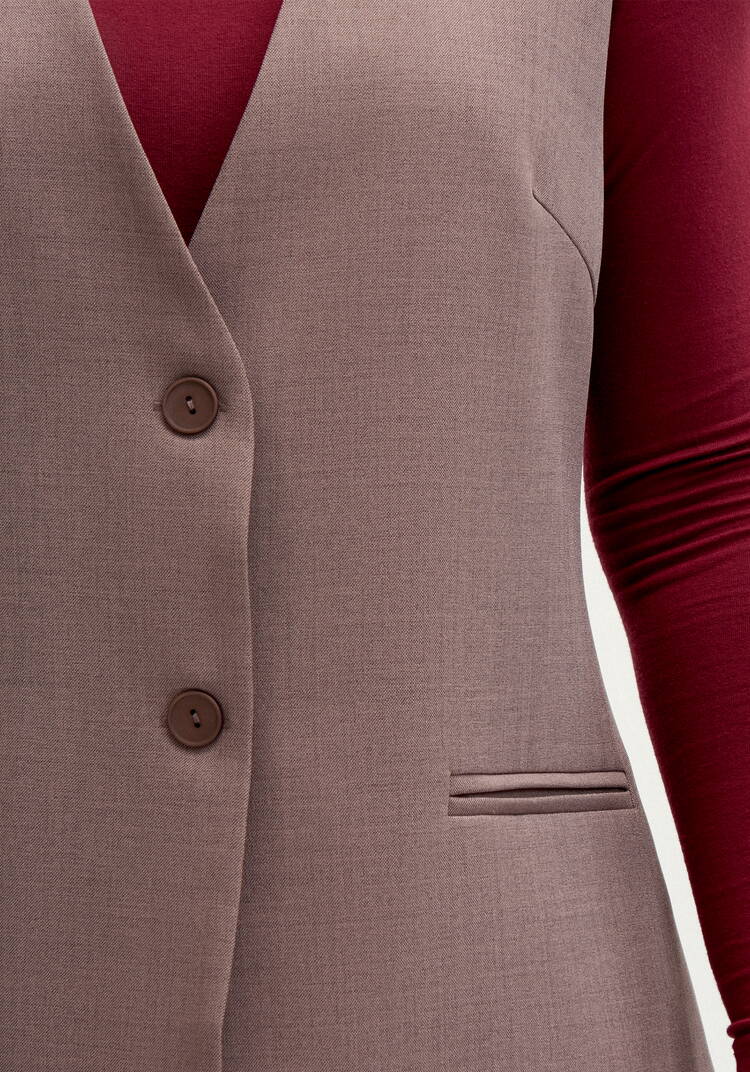 Жилет классический на подкладке шир.  750, рис. 5