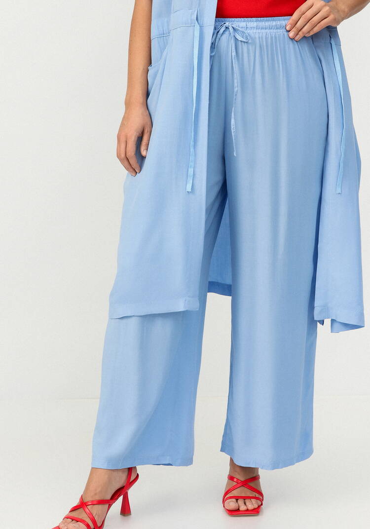 Брюки широкие на кулиске из штапеля шир.  750, рис. 9