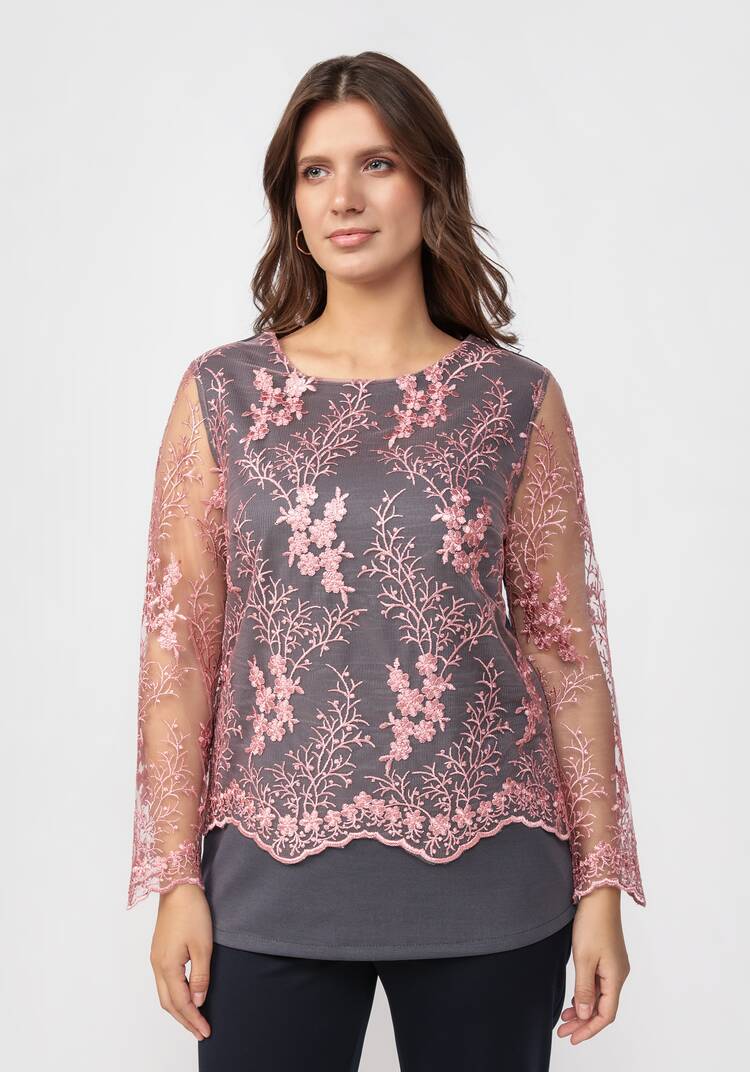 Блуза с рукавом 7/8 шир.  750, рис. 4