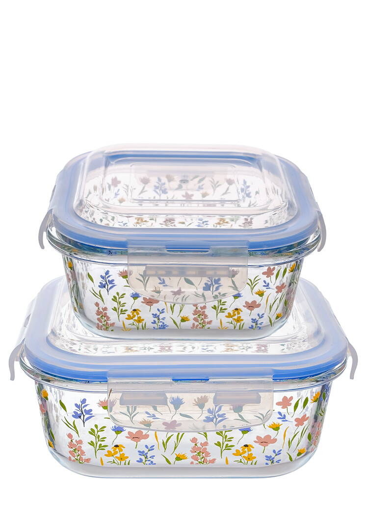 Контейнеры стеклянные с крышкой, набор, 2 шт. шир.  750, рис. 4