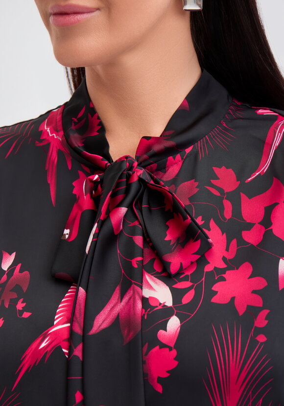 Туника с бантом и цветочным принтом шир.  580, рис. 5