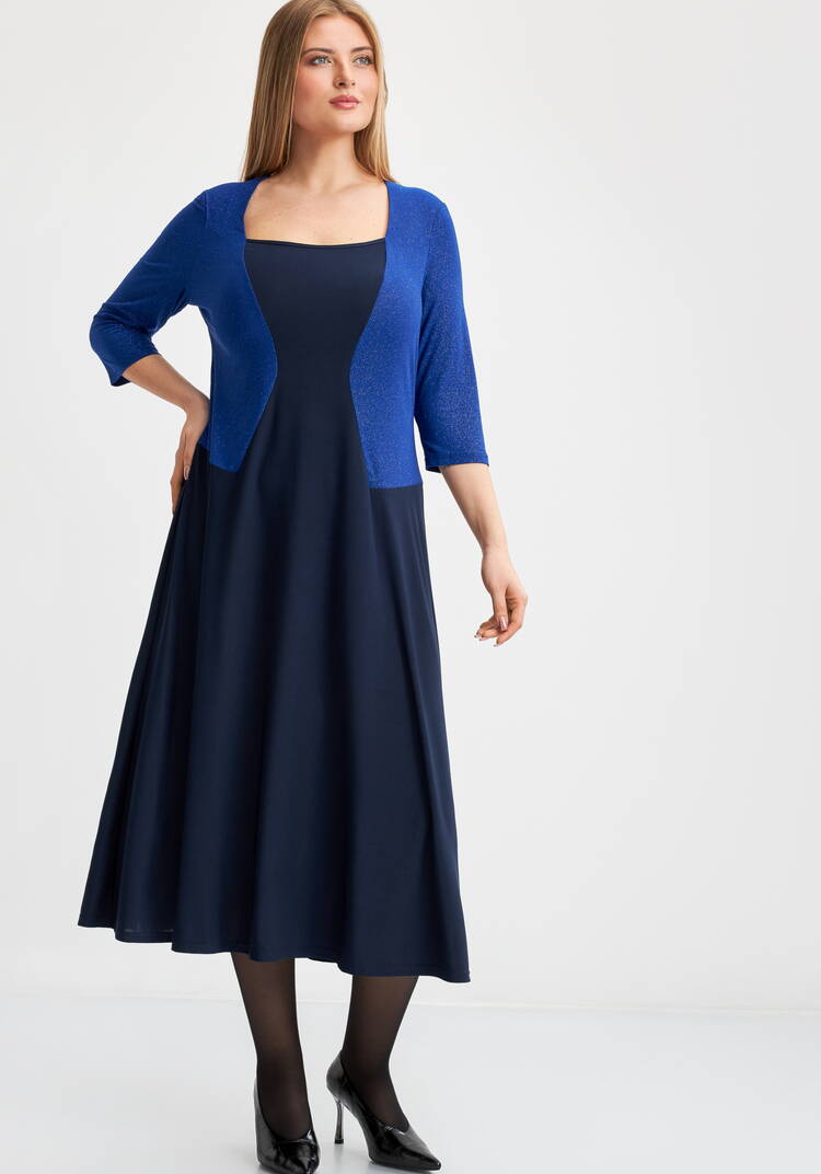 Платье Алина с эффектом костюма шир.  750, рис. 13