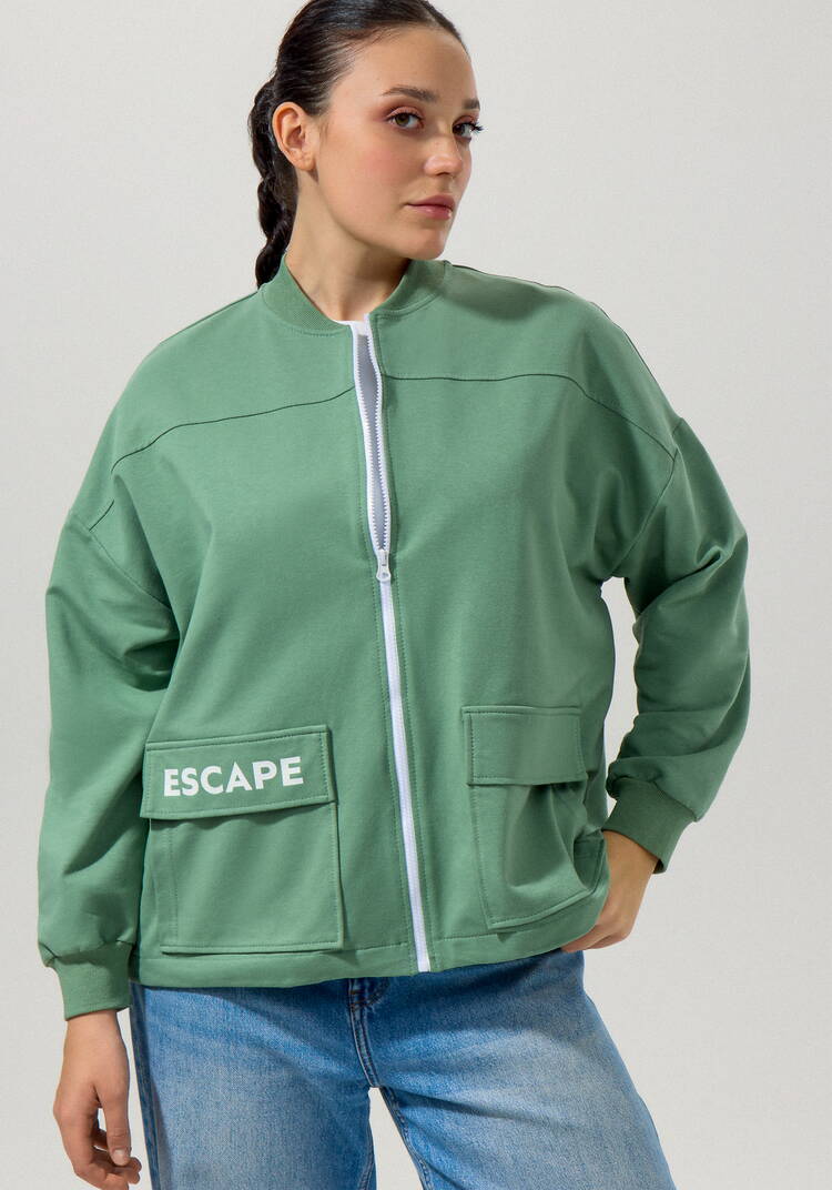 Бомбер с кулиской по низу шир.  750, рис. 13