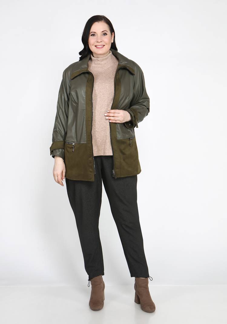 Куртка из экокожи на молнии шир.  750, рис. 13