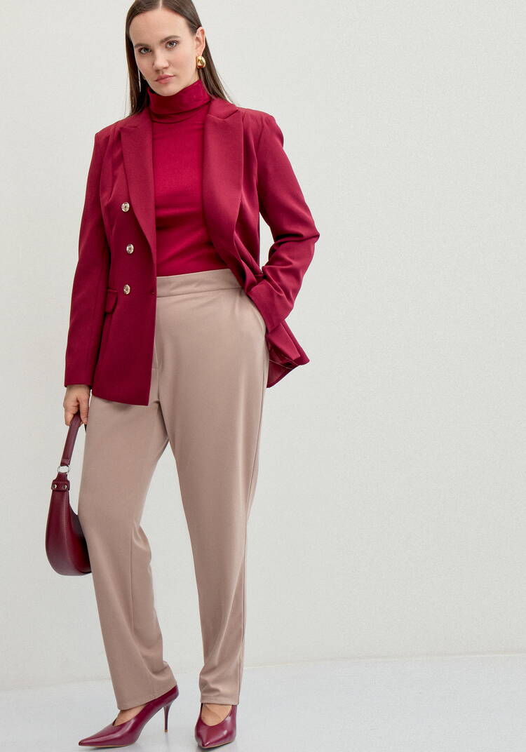 Брюки классические с карманами Белла шир.  750, рис. 7