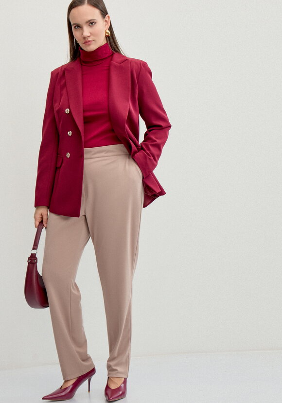 Брюки классические с карманами Белла шир.  580, рис. 7