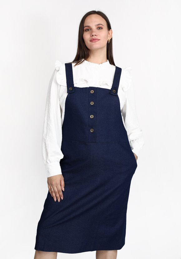 Блуза с объемными рукавами на манжетах шир.  580, рис. 7