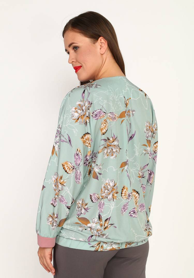 Бомбер на молнии с принтом шир.  750, рис. 3