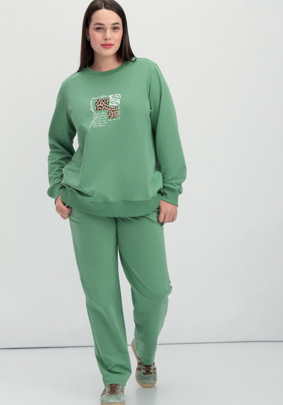 Комплект (брюки и свитшот с принтом) шир.  580, рис. 37