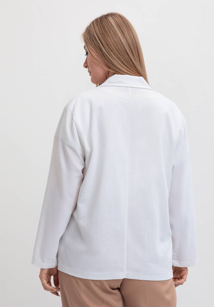 Пиджак прямого кроя с карманами шир.  750, рис. 9