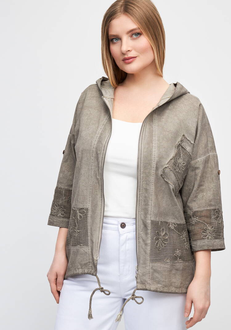 Пыльник на молнии с кaпюшоном шир.  750, рис. 8