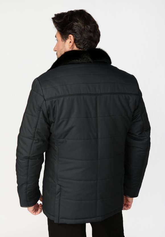 Куртка мужская с воротником меха норки Илья шир.  580, рис. 2