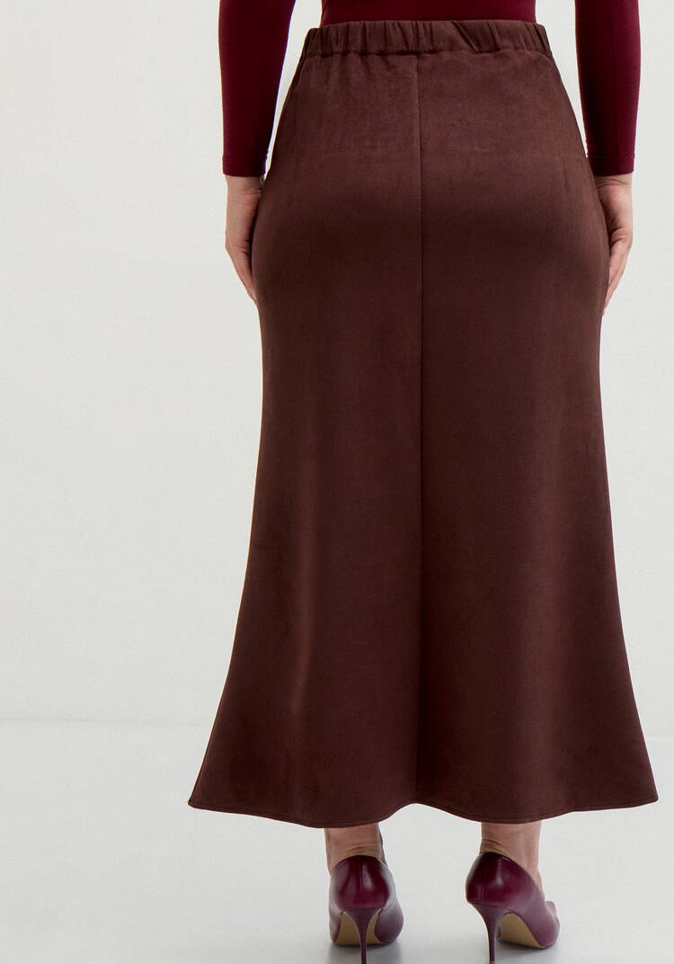 Юбка из экозамши на кокетке шир.  750, рис. 12