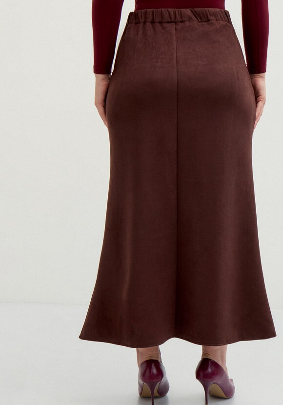 Юбка из экозамши на кокетке шир.  580, рис. 12