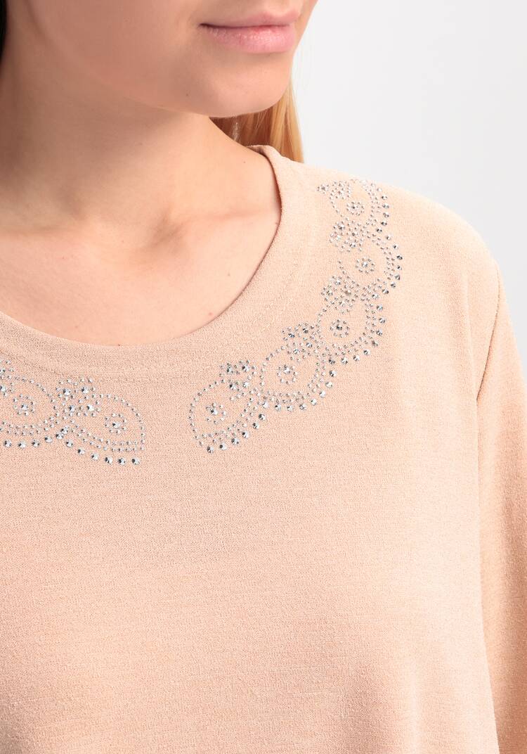 Туника с люрексом и декором из страз шир.  750, рис. 29