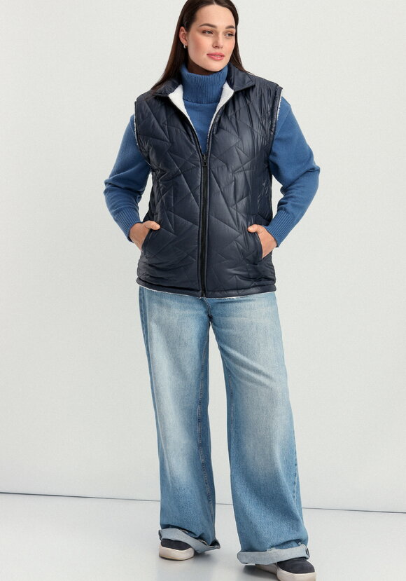 Жилет двусторонний стеганый шир.  580, рис. 17