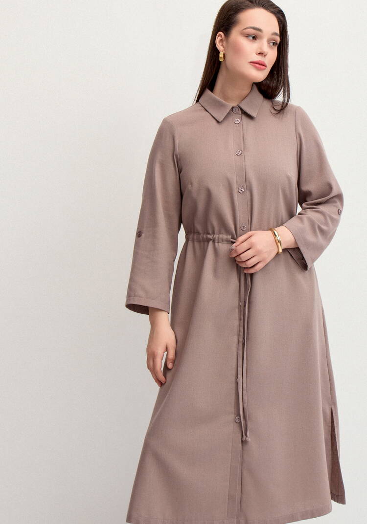 Платье-рубашка изо льна шир.  750, рис. 10