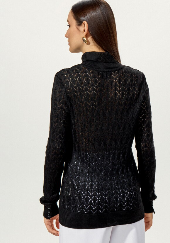 Свитер ажурный шир.  580, рис. 16