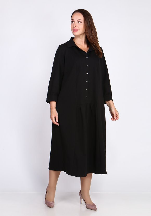 Платье-макси с английским воротником шир.  580, рис. 7